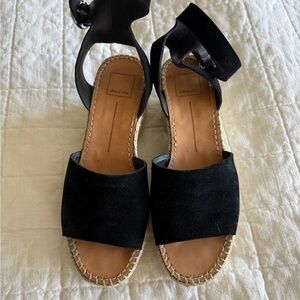Dolce Vita Black Espadrilles with Minimalist Design